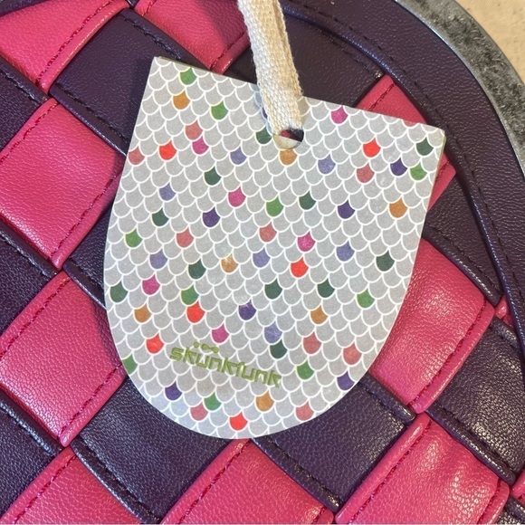 Skunkfunk Woven Clutch Purple and Pink crossbody bag - Picture 9 of 11